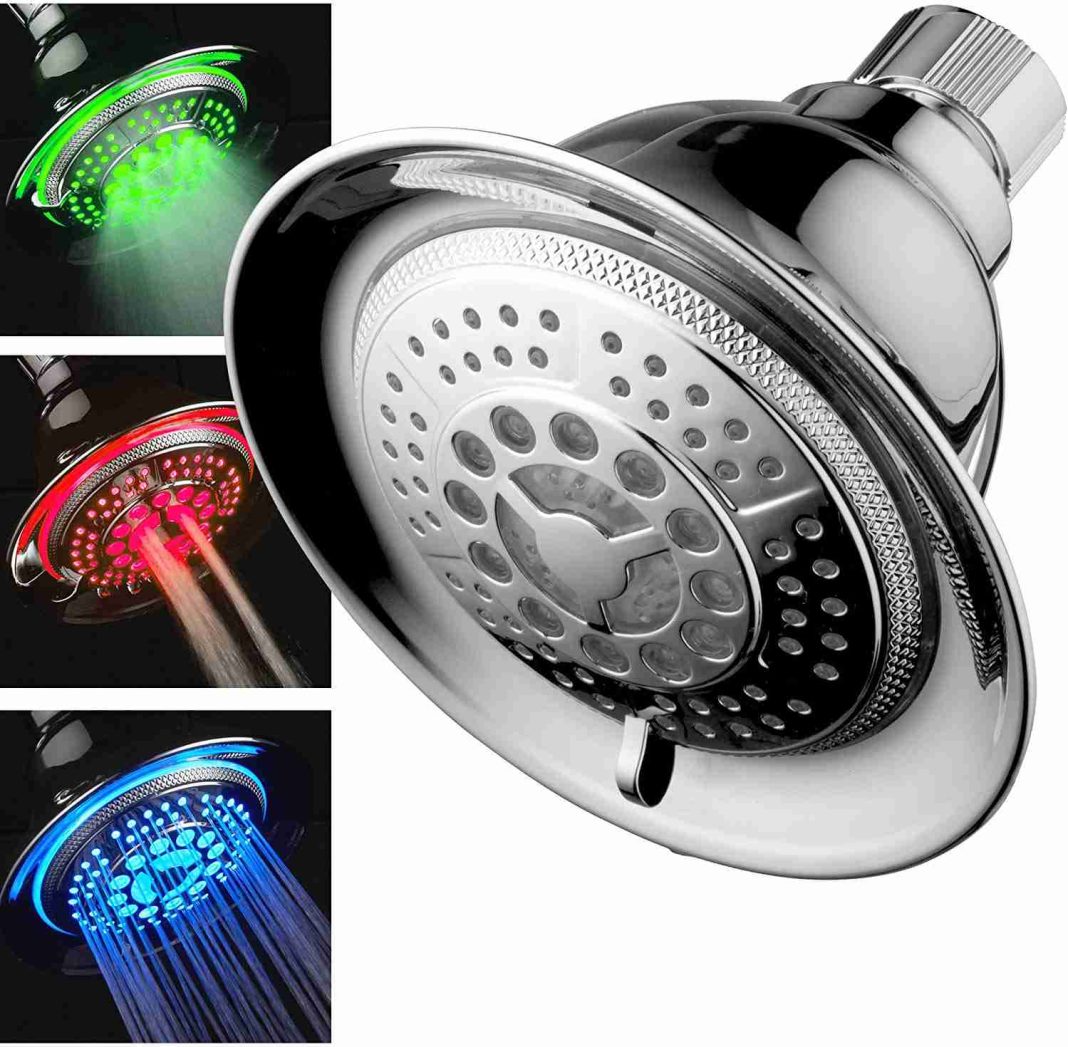 Best Shower Head The Rain Shower Head With LED Color