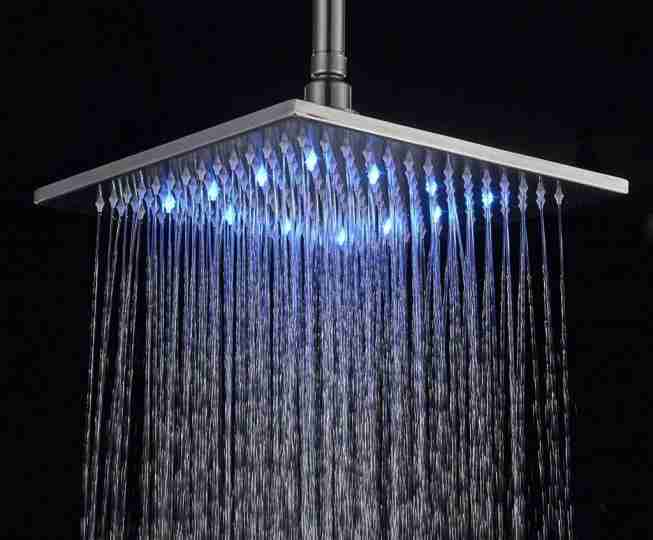Best Shower Head LED Color Rainfall shower head showerhead by Rozin
