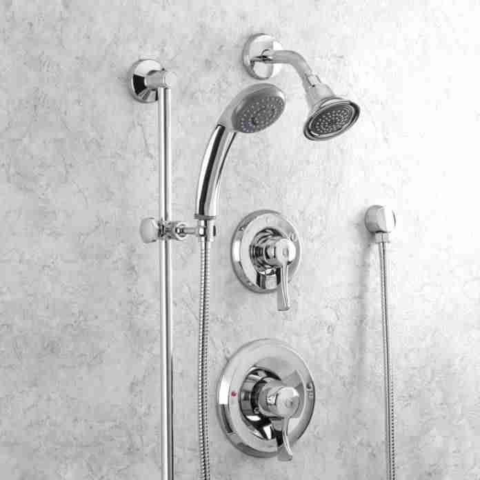 Moen 8343 Two-Handle Transfer Tub Shower with Handheld Showerhead Set