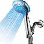 DreamSpa All Chrome Water Temperature Controlled Color Changing LED Showerhead