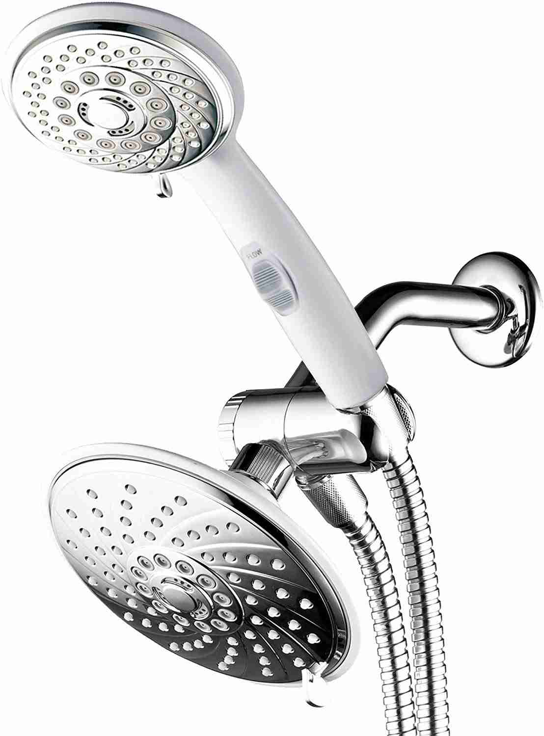 HotelSpa Luxury 3-Way Rainfall Shower Head & Handheld Combo With Pause Switch