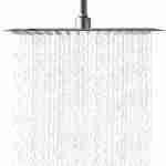 LORDEAR F01082CH Solid Square Ultra-Thin 304 Stainless Steel Adjustable Rain Shower Head
