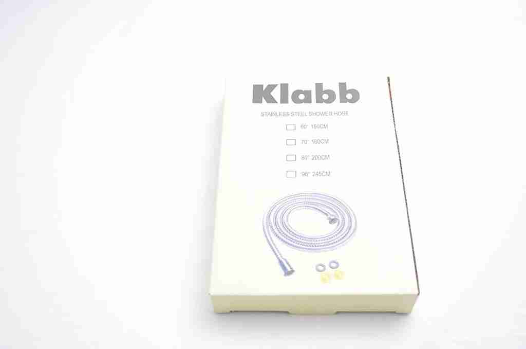 Klabb Shower Hose Extra Long Chrome Handheld Shower
