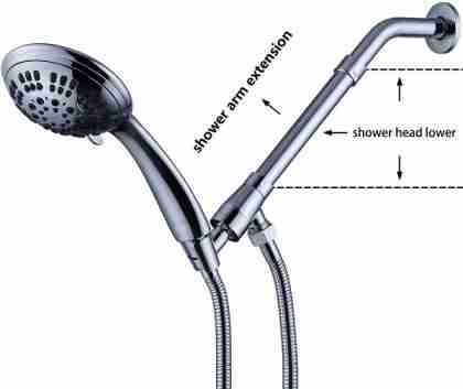 G-Promise 7-Inch Shower Head Extension Arm