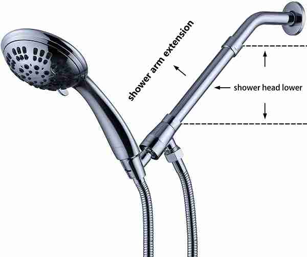 G-Promise 7-Inch Shower Head Extension Arm