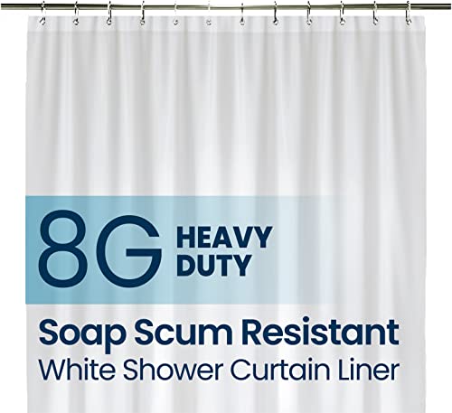 LiBa PEVA 8G Bathroom Shower Curtain Liner, 72