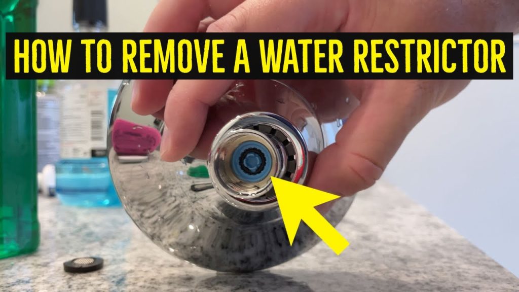How Do You Remove A Flow Restrictor From A Shower Head?