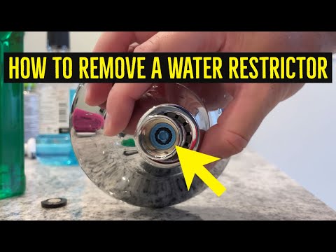 How Do You Remove A Flow Restrictor From A Shower Head?