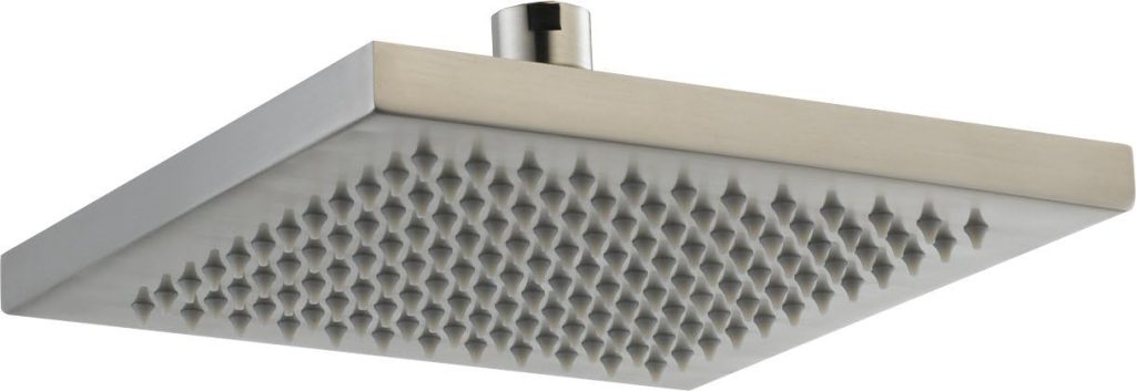 Delta Faucet Single-Spray Touch-Clean Rain Shower Head, Stainless RP53496SS
