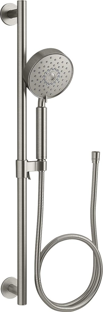 KOHLER 22178-Bn Purist 2.5 Gpm Multifunction Hand Shower Kit With Katalyst Air-Induction Technology, Brushed Nickel