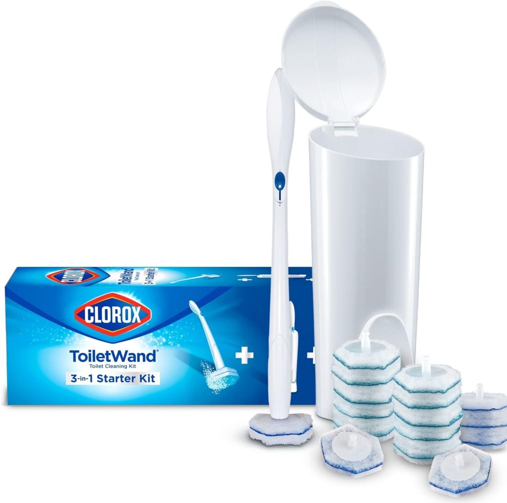 Clorox Original Toilet Cleaning System - ToiletWand, Storage Caddy and 16 Heads (Package May Vary)