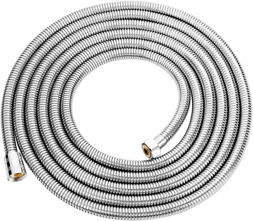 OIETON Extra Long Shower Hose 118 Inches, Flexible Stainless Steel Handheld Shower Hose, Anti-Explosion Anti-Kink Leakproof Hose,Replacement Metal Extension Shower Hose