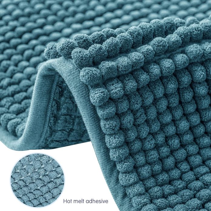 subrtex bathroom rugs chenille bath rug soft short plush bath mat soft shower mat water absorbent shower mat quick dry m 10