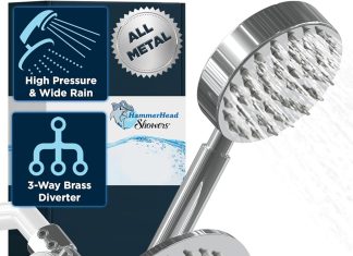 all metal dual shower head combo chrome 8 inch rainfall high flow shower head handheld shower head high pressure with ho