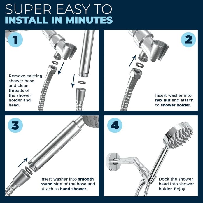 comparing 5 metal shower hoses versatility length and durability