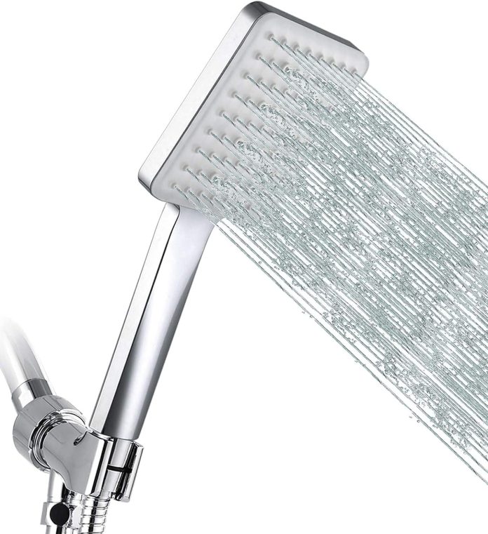 grich high pressure shower head with handheld 6 spray modessettings detachable shower head with stretchable 59 304 stain