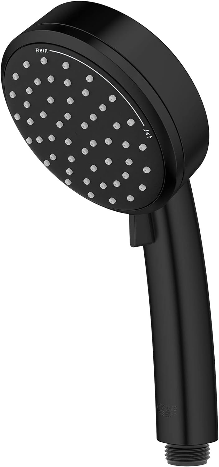 GROHE 2757120E Tempesta Cosmopolitan 2-Setting Handheld Shower Head, Rain Jet Settings, Starlight Chrome