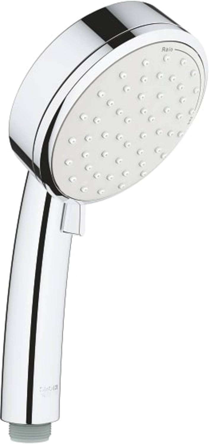 GROHE 2757120E Tempesta Cosmopolitan 2-Setting Handheld Shower Head, Rain Jet Settings, Starlight Chrome