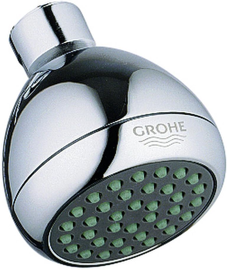 Grohe 2834200E Relexa Plus 65 1-Spray Water Saving Fixed Showerhead, Starlight Chrome