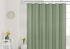 mitovilla blue fabric shower curtain liner light blue shower curtain or liner for modern bathroom decor waterproof washa