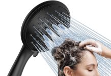 DELTA FAUCET 51549-BL ActivTouch HS 1.75 GPM with Slide Bar 9S Handshower, Matte Black rainvista high pressure handheld shower head matte black 6 functions detachable bathroom shower head set with stainless