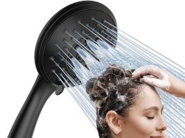 DELTA FAUCET 51549-BL ActivTouch HS 1.75 GPM with Slide Bar 9S Handshower, Matte Black rainvista high pressure handheld shower head matte black 6 functions detachable bathroom shower head set with stainless