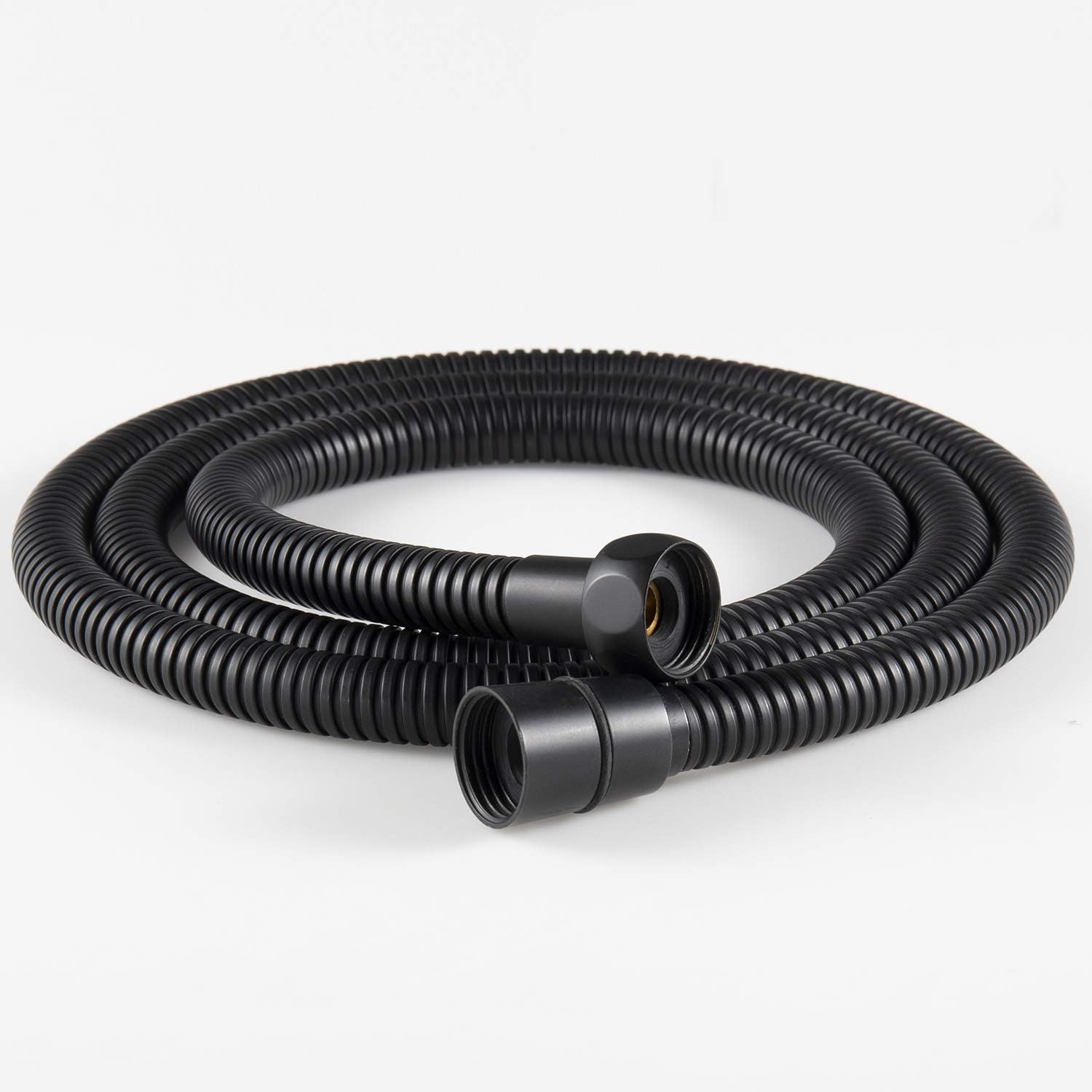SR SUN RISE Flexible 304 Stainless Steel Replacement Shower Hose with Brass Fittings. RV Shower Hose. Explosion-Proof. 1.8 Meters/5.9 Ft/71 Inches. Matte Black