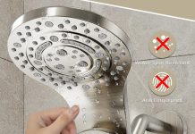 twimost dual shower head combo high pressure 2 in 1 rainfall shower heads with handheld spray combo magnetic double show