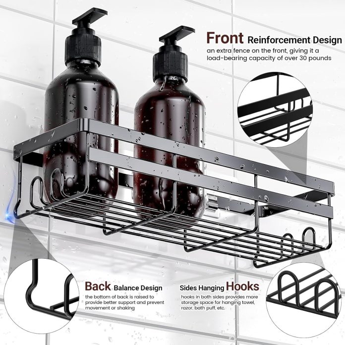 wowbox adhesive shower caddy shelf review