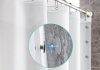 72 x 72 shower curtain liner eva vinyl plastic 8g heavy duty opaque bathroom shower liner with 5 weighted magnets 100 wa