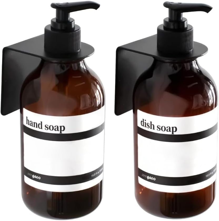 2 Bottle Hand Soap Dispenser Drill Free Wall Soap Dispenser Refillable Wall Mounted Hand Soap Bottles with Pump for Bathroom and Kitchen 2 Bottle Hand Soap Dispenser Drill Free Wall Soap Dispenser Refillable Wall Mounted Hand Soap Bottles with Pump for Bathroom and Kitchen