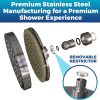 BrandName High Pressure Shower Head - Anti-Clogging Silicone Nozzles - 2.5 GPM Removable Restrictor - Image 5