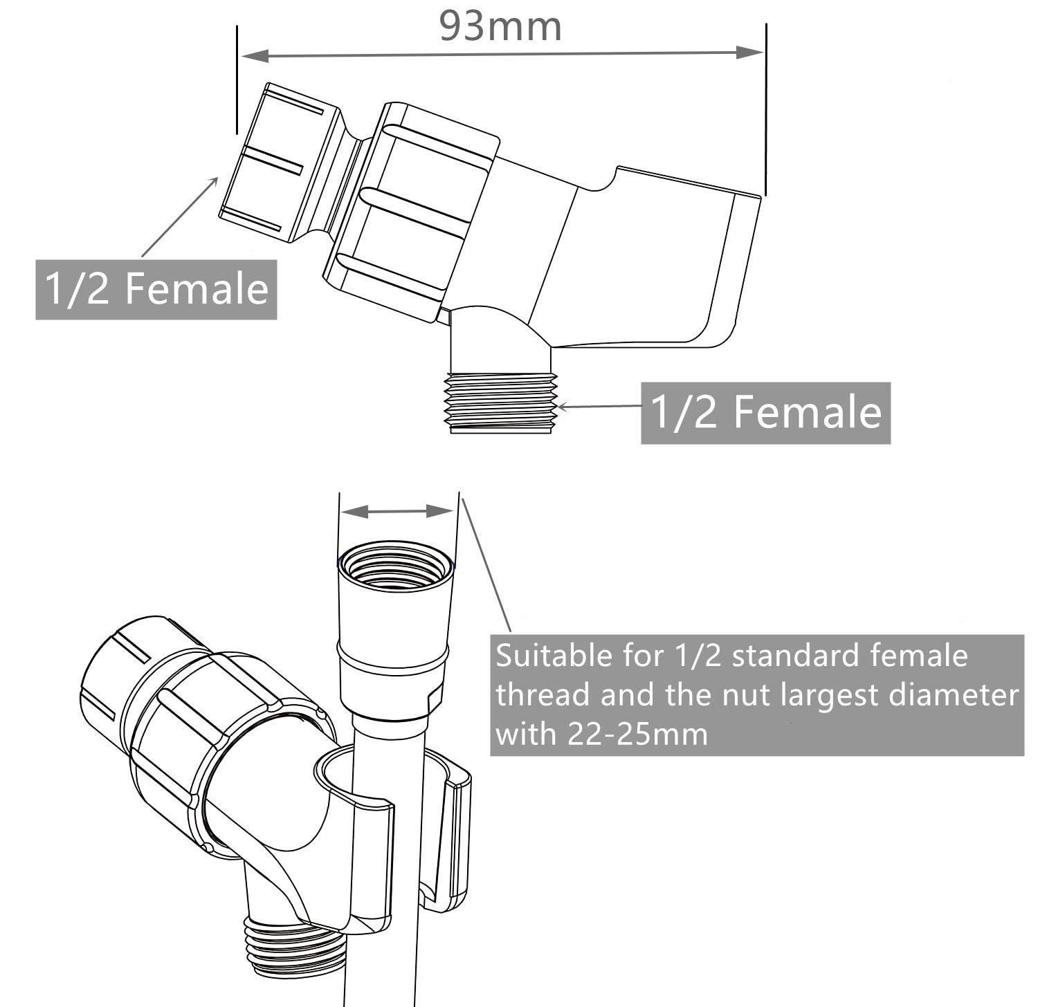 How Do I Attach A Shower Hose To The Shower Arm? | Shower Hose triphil-handheld-shower-head-holder-shower-arm-mount-hose-bracket-for-hand-held-showerhead-abs-plastic-body-with-solid-c