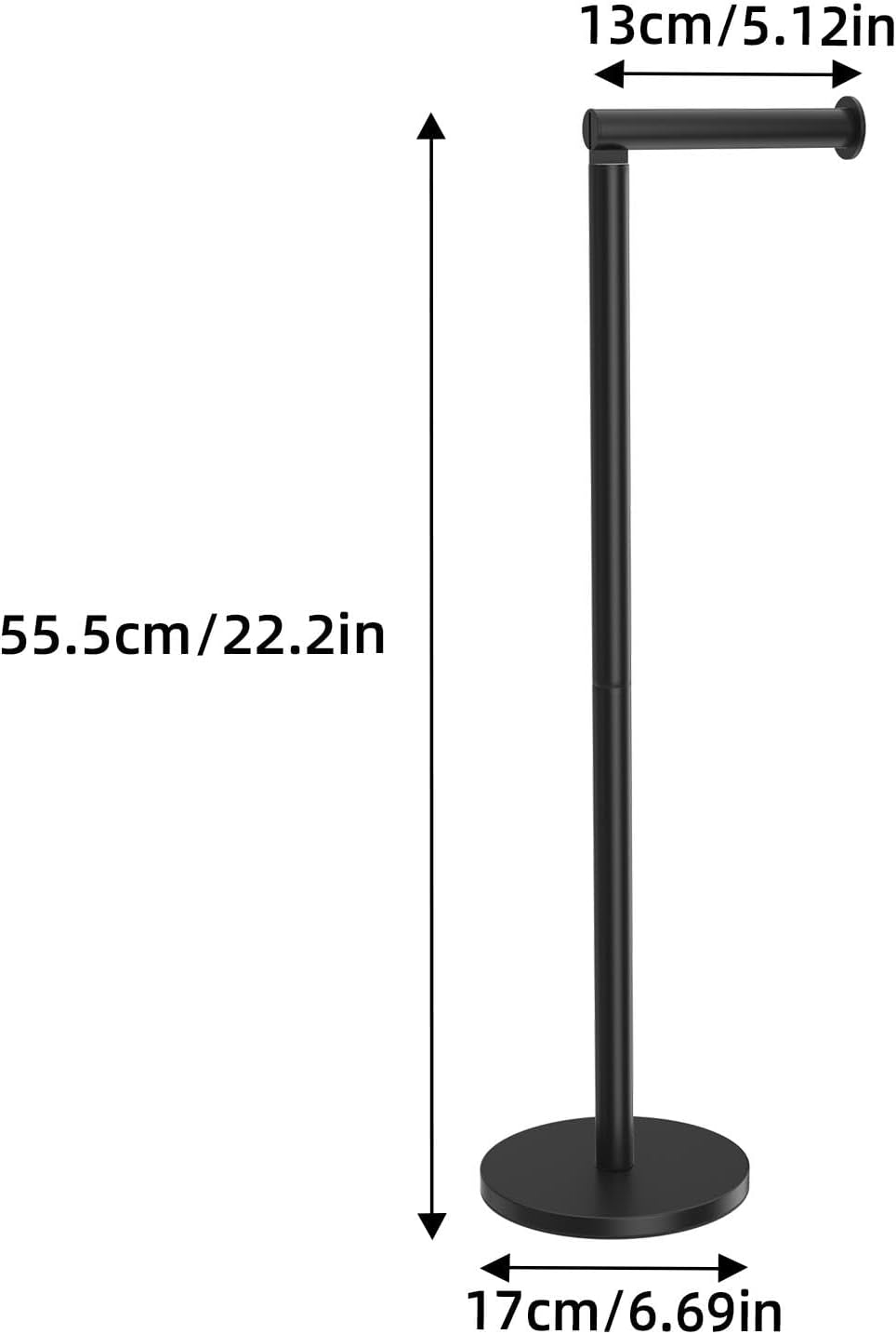 Freestanding Stainless Steel 5-Roll Toilet Paper Holder - Rustproof, Large Capacity Bathroom Storage Freestanding Stainless Steel 5-Roll Toilet Paper Holder - Rustproof, Large Capacity Bathroom Storage