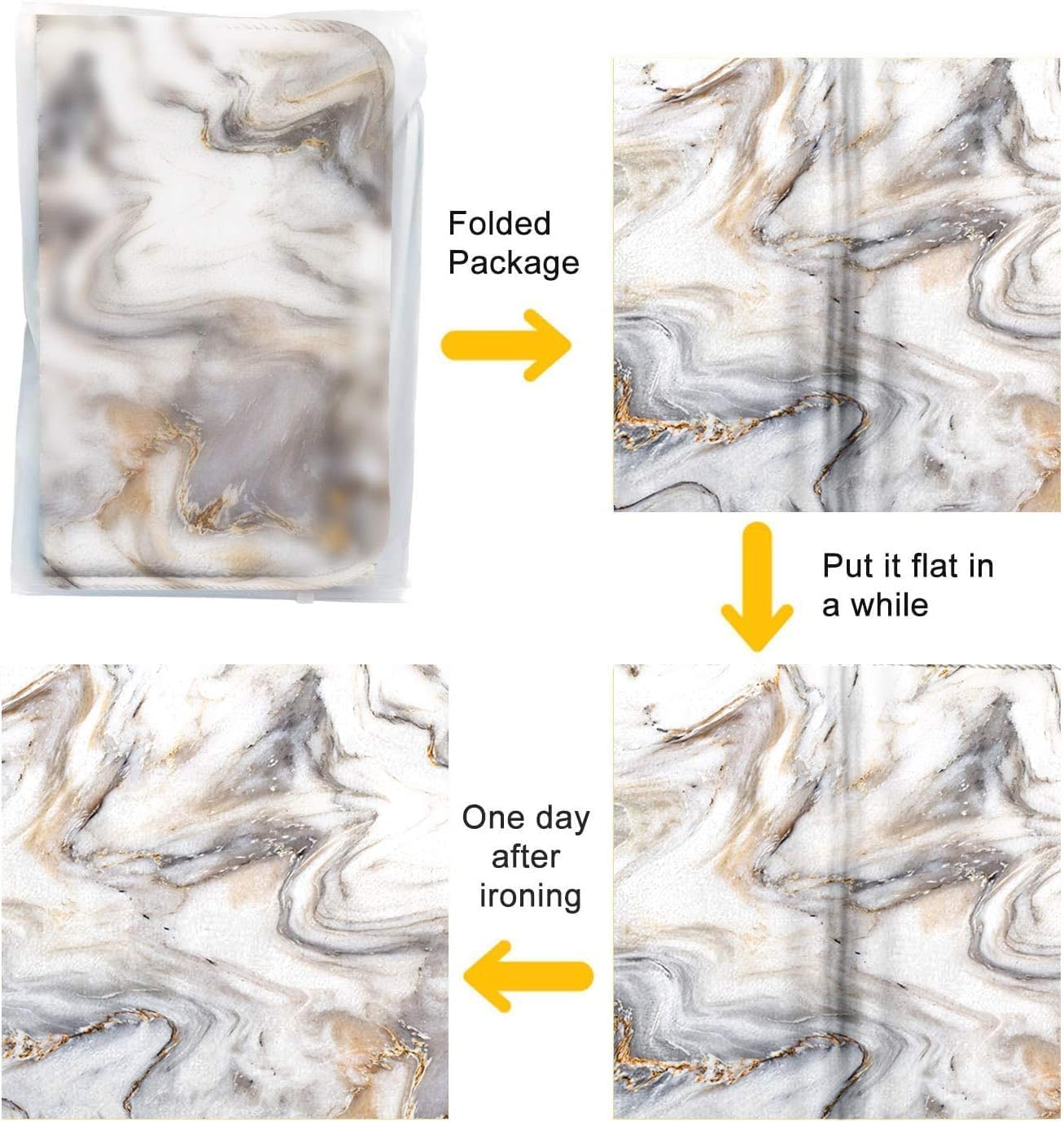 Britimes Bath Mats for Bathroom, No Silp, Marble Texture Stone Washable Cover Floor Rug Carpets Bathroom Decorations 16x24 Inches for Kitchen Bedroom Indoor