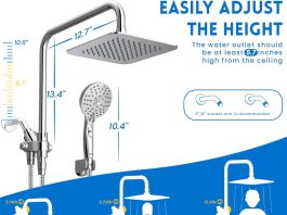 Ryamen Dual Shower Head Combo 8in High Pressure review