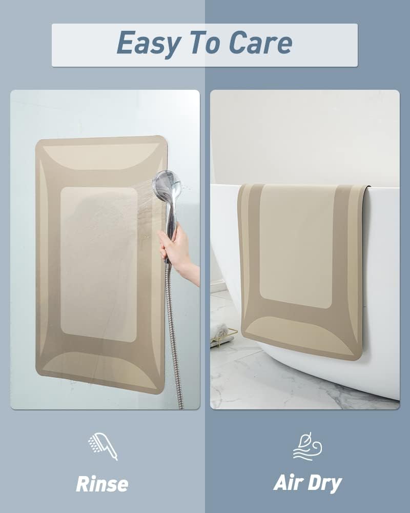 SIXHOME-Bath Mat Rug-Quick Dry Absorbent Rubber Backed Bathroom Mat Thin Bathroom Rugs Fit Under Door-Bath Mats for Floor Mat in Front of Sink-Shower Rug for Bathroom 24“X48“