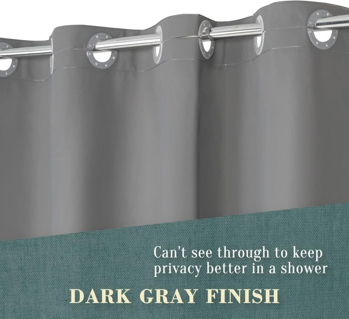 no-hook-shower-curtain-or-liner-8g-heavy-duty-cobblestone-bathroom-shower-curtain-no-hooks-required-waterproof-plastic-p