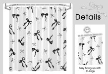 Black Bow Shower Curtain review