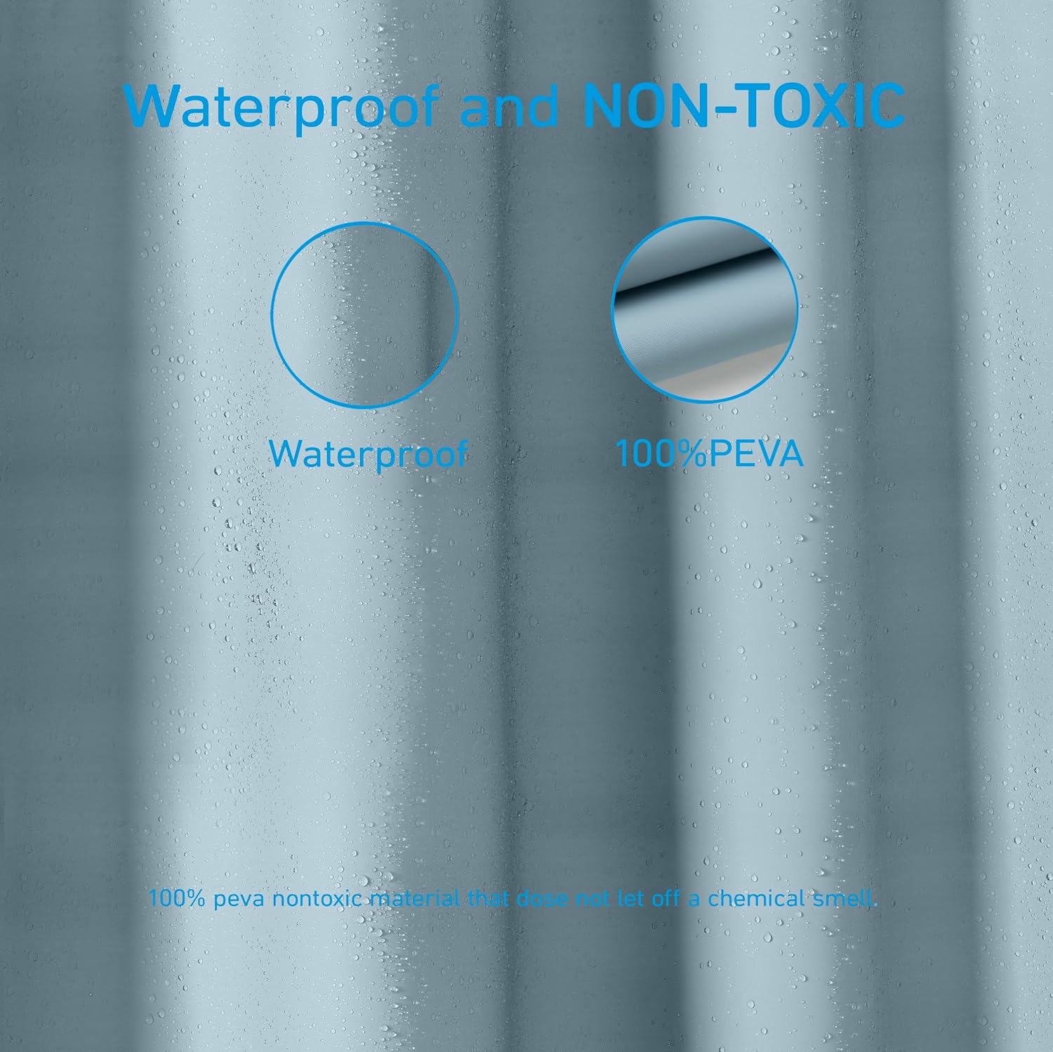 EHZNZIE Clear Shower Curtain Liner Light Weight PEVA, Shower Liner 72x72 Inches, Waterproof, No Chemical Smell with 12 Rust Proof Metal Grommets Holes for Bathroom Shower Curtain EHZNZIE Clear Shower Curtain Liner Light Weight PEVA, Shower Liner 72x72 Inches, Waterproof, No Chemical Smell with 12 Rust Proof Metal Grommets Holes for Bathroom Shower Curtain