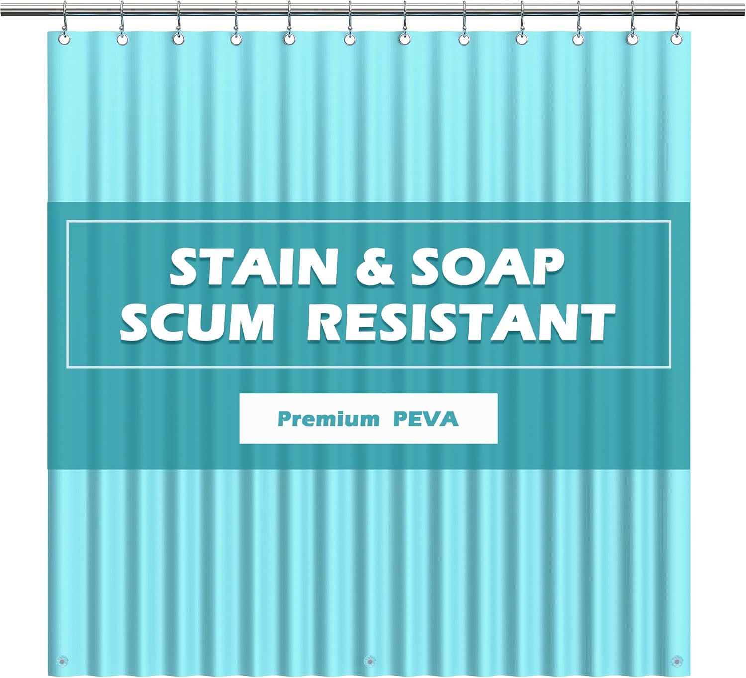 EHZNZIE Clear Shower Curtain Liner Light Weight PEVA, Shower Liner 72x72 Inches, Waterproof, No Chemical Smell with 12 Rust Proof Metal Grommets Holes for Bathroom Shower Curtain EHZNZIE Clear Shower Curtain Liner Light Weight PEVA, Shower Liner 72x72 Inches, Waterproof, No Chemical Smell with 12 Rust Proof Metal Grommets Holes for Bathroom Shower Curtain