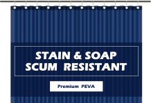 EHZNZIE Clear Shower Curtain Liner review