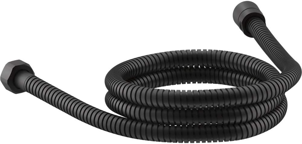 KOHLER K-8593-BL MasterShower 72 Metal Extra Long Shower Hose Replacement, Flexible Design, Durable, Easy Installation, Matte Black KOHLER K-8593-BL MasterShower 72 Metal Extra Long Shower Hose Replacement, Flexible Design, Durable, Easy Installation, Matte Black