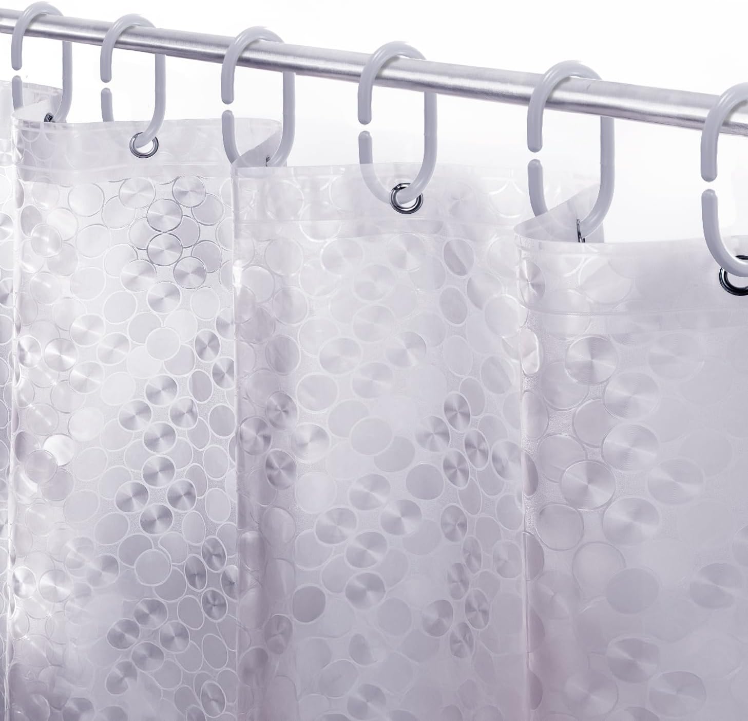 LiBa Bathroom Shower Curtain Waterproof Plastic Shower Curtain Premium PEVA Non-Toxic with Rust Proof Grommets Clear 8G Bathroom Accessories 72x72 LiBa Bathroom Shower Curtain Waterproof Plastic Shower Curtain Premium PEVA Non-Toxic with Rust Proof Grommets Clear 8G Bathroom Accessories 72x72