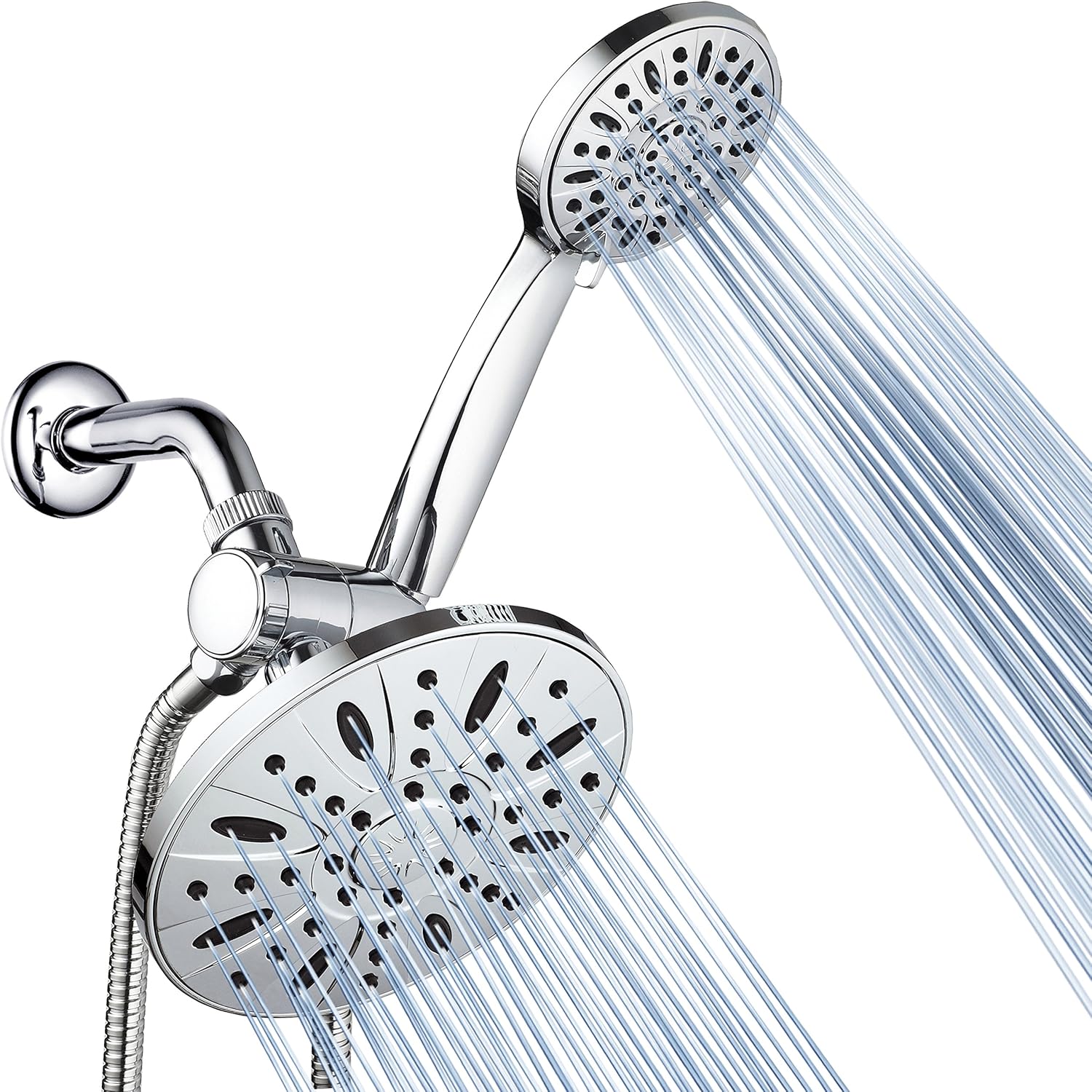 AquaDance 7 Premium High Pressure 3-Way Rainfall Combo Combines The Best of Both Worlds-Enjoy Luxurious Rain Showerhead and 6-Setting Hand Held Shower Separately or Together, Chrome AquaDance 7 Premium High Pressure 3-Way Rainfall Combo Combines The Best of Both Worlds-Enjoy Luxurious Rain Showerhead and 6-Setting Hand Held Shower Separately or Together, Chrome