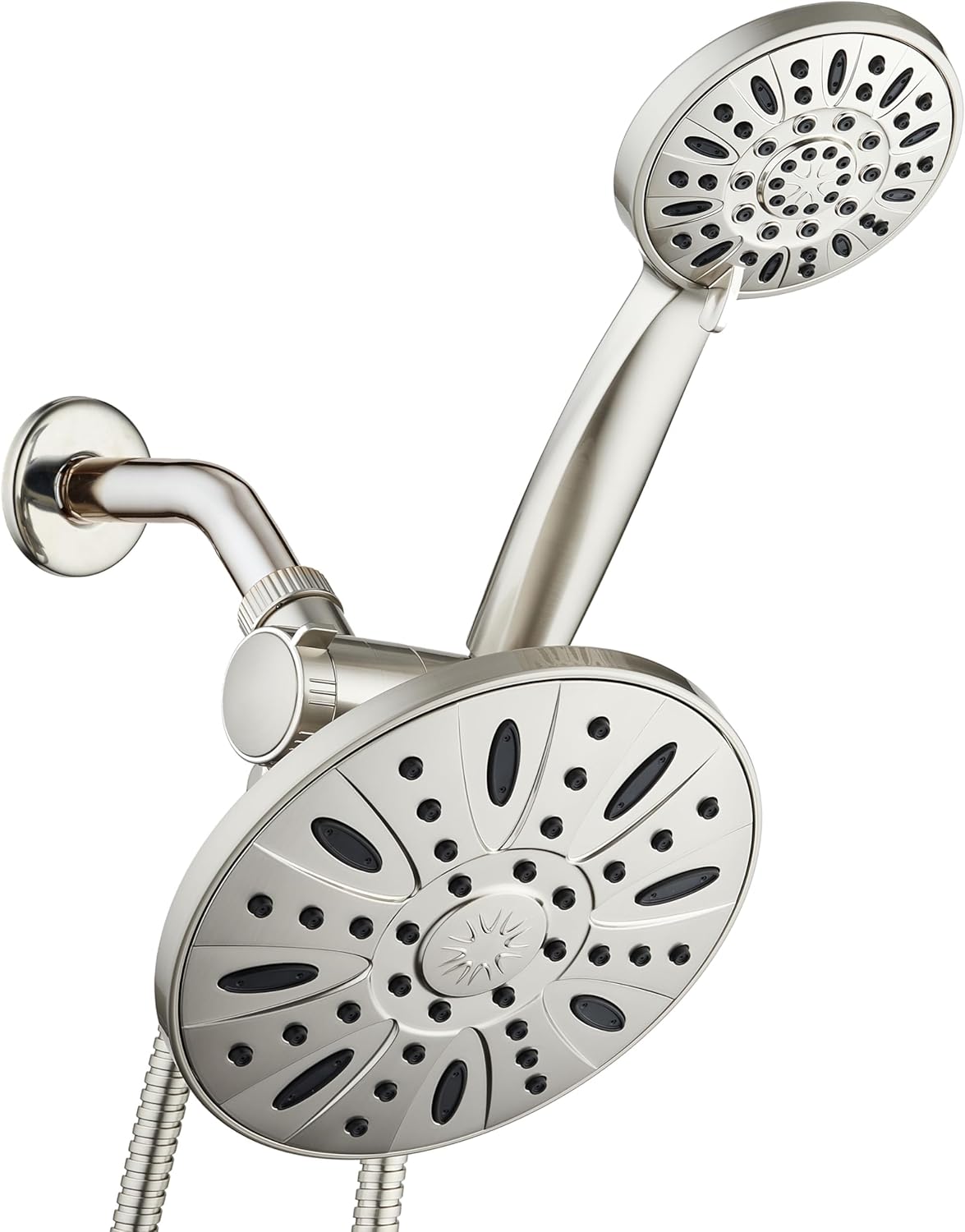 AquaDance 7 Premium High Pressure 3-Way Rainfall Combo Combines The Best of Both Worlds-Enjoy Luxurious Rain Showerhead and 6-Setting Hand Held Shower Separately or Together, Chrome AquaDance 7 Premium High Pressure 3-Way Rainfall Combo Combines The Best of Both Worlds-Enjoy Luxurious Rain Showerhead and 6-Setting Hand Held Shower Separately or Together, Chrome