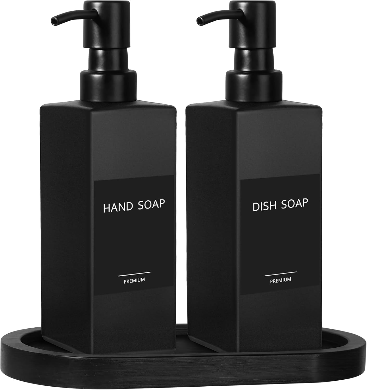 GMISUN Black Soap Dispenser, Hand Soap Dispenser Bathroom, 12oz Glass Soap Dispenser with Stainless Steel Pump, Liquid Dish Soap Dispenser for Kitchen, Modern Bathroom/Kitchen Soap Dispenser Set GMISUN Black Soap Dispenser, Hand Soap Dispenser Bathroom, 12oz Glass Soap Dispenser with Stainless Steel Pump, Liquid Dish Soap Dispenser for Kitchen, Modern Bathroom/Kitchen Soap Dispenser Set