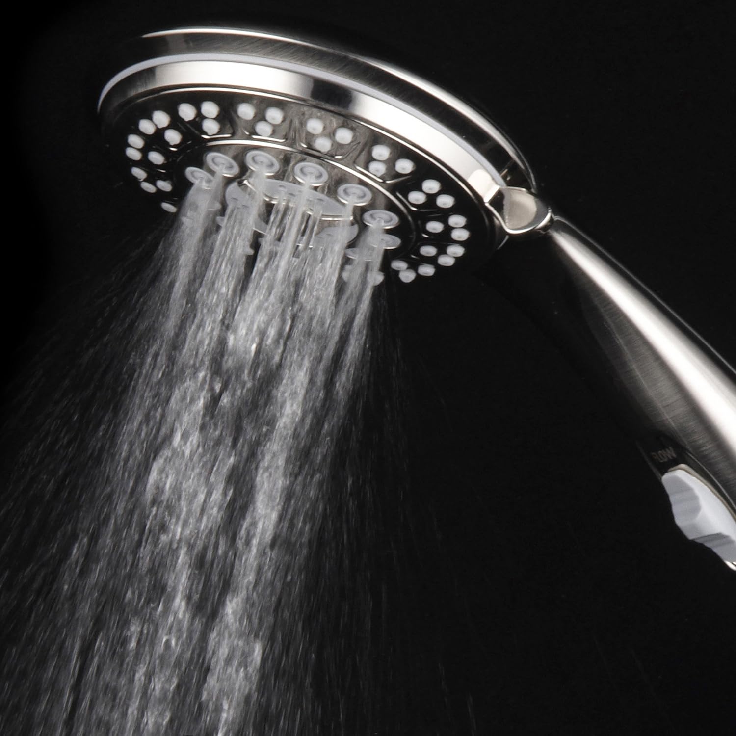 HotelSpa 9-Setting Luxury Brushed Nickel Hand Shower with Patented On/Off Pause Switch HotelSpa 9-Setting Luxury Brushed Nickel Hand Shower with Patented On/Off Pause Switch