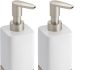 mDesign Square Ceramic Bathroom Soap Dispenser review Home |