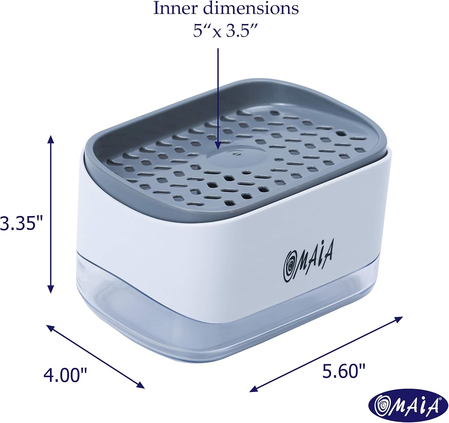 OMAIA 2-in-1 Dish Soap Dispenser with Sponge Holder - Smart Kitchen Gadget - Sink Countertop Organizer OMAIA 2-in-1 Dish Soap Dispenser with Sponge Holder - Smart Kitchen Gadget - Sink Countertop Organizer